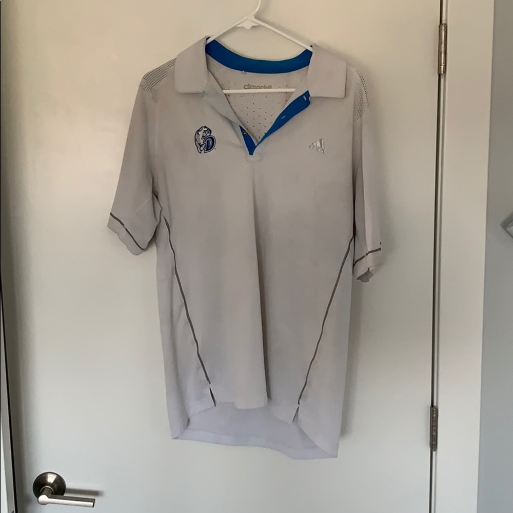 Drake University Adidas climachill golf polo